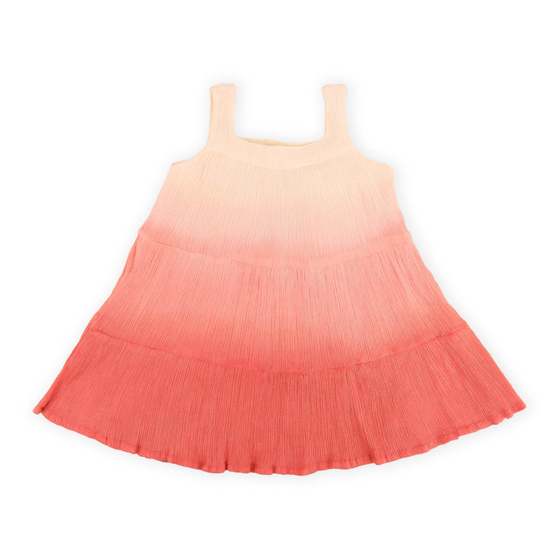 Tie Dye Ombre Dress - Pink & Peach