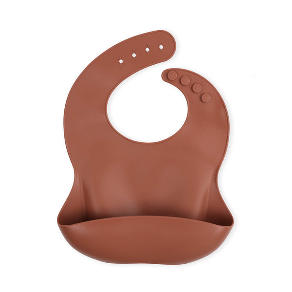 Brown Silicone Bibs