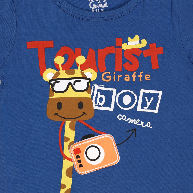 Tourist Giraffe Puffy Tshirt