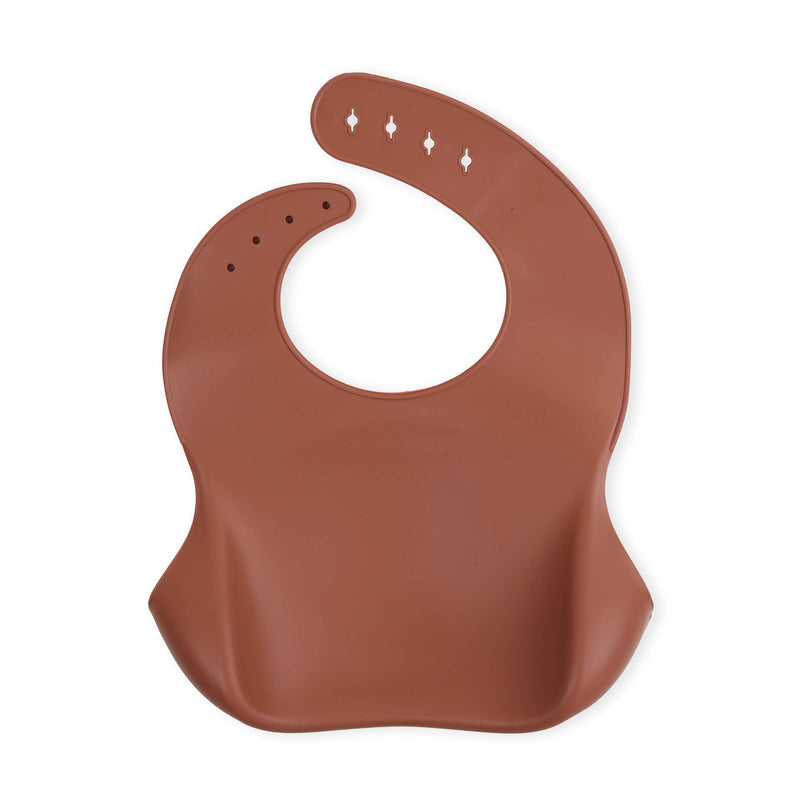 Brown Silicone Bibs