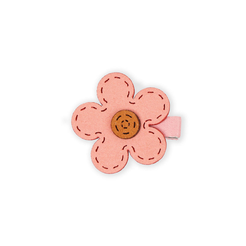 PINK FLOWER POWER  HAIRCLIP - 4 PACK