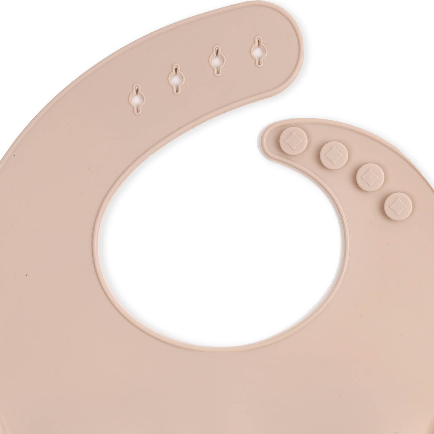 Cream Silicone Bibs