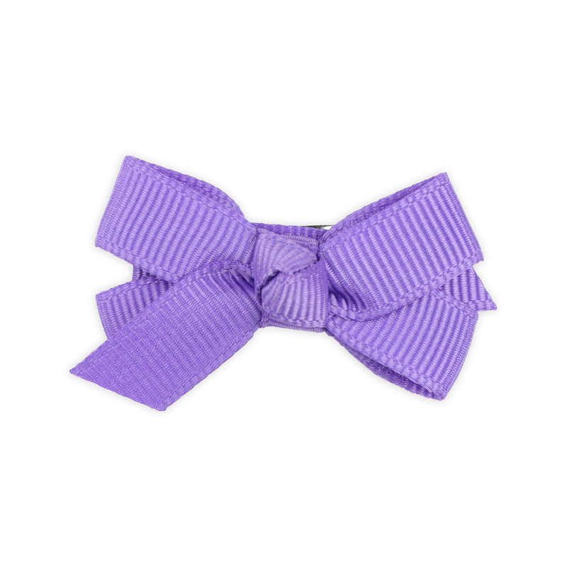 White & Purple Bow Clips - Kicksandcrawl