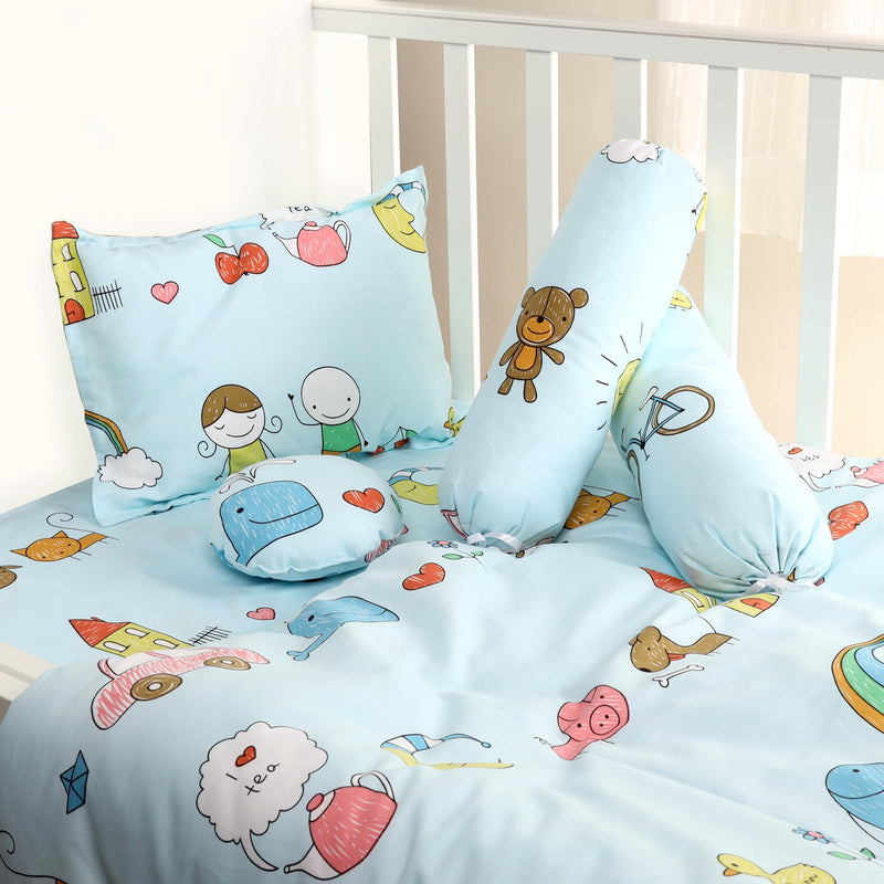 Baby Boys 5pc Quilted Bedding Set