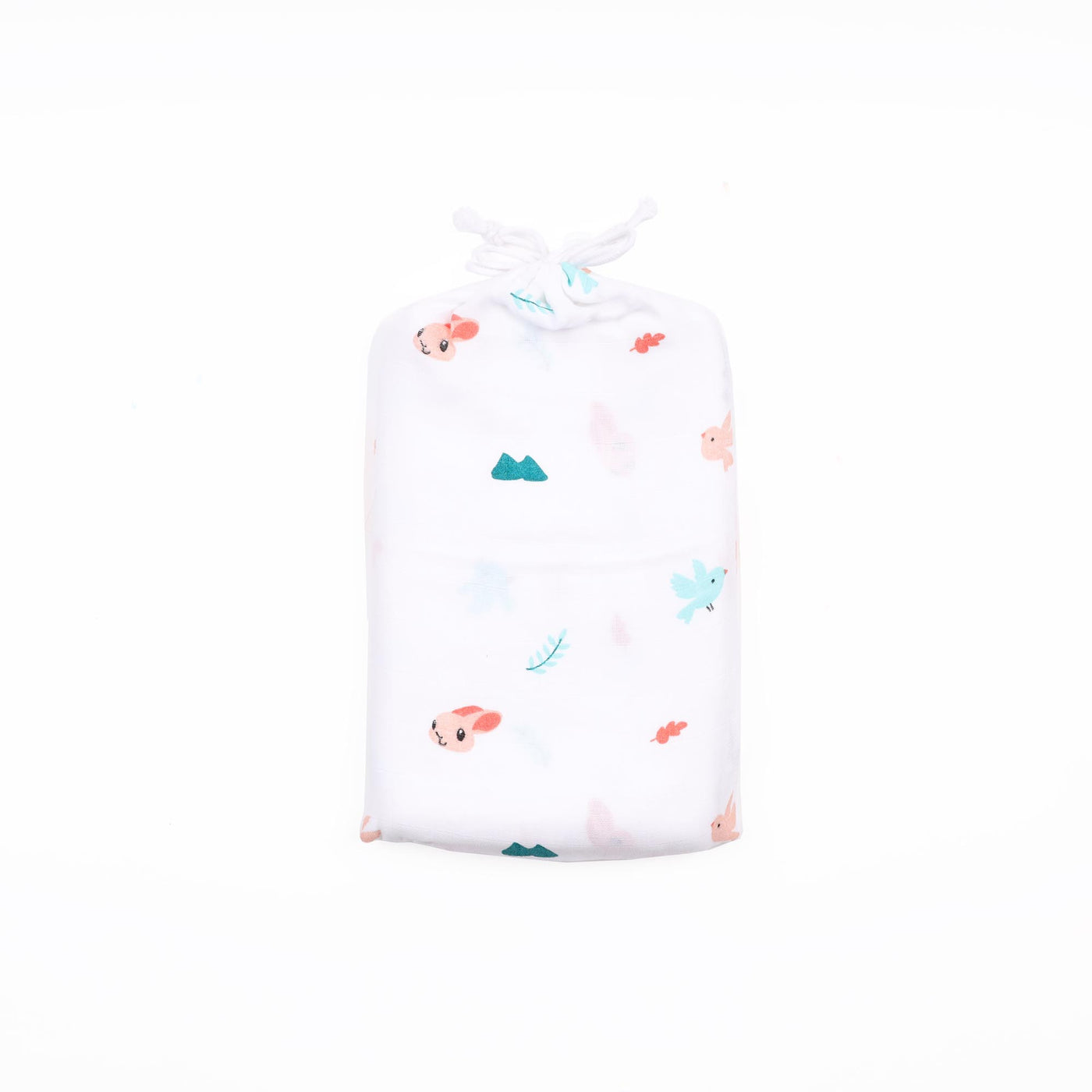 Pink Bunnies Organic Reversible Blanket