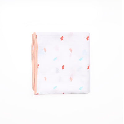 Pink Bunnies Organic Reversible Blanket