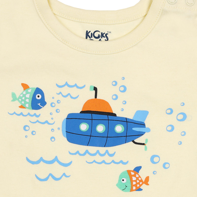 Submarine Seas Baby Tshirts - 3 pack