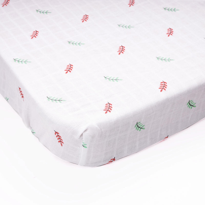 Sleepy Leaves Organic Crib Sheet