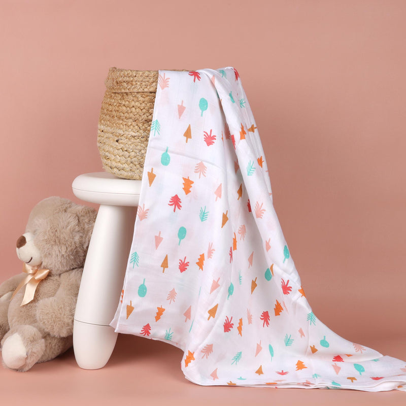 Fun in Forest Bamboo Swaddle