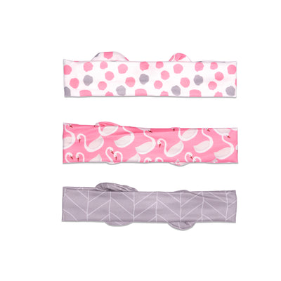 Blush Swan Headband Set-  3 Pack