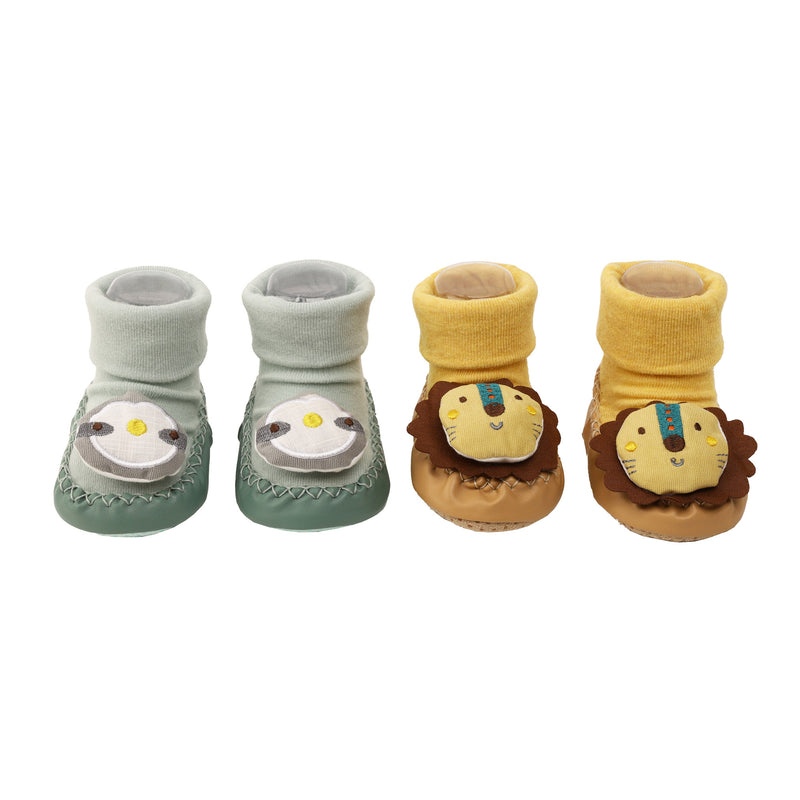 Lions Friend Baby Booties - 2 pack