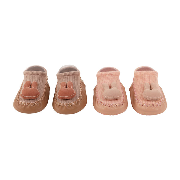 Pretty Kitty Baby Booties - 2 Pack