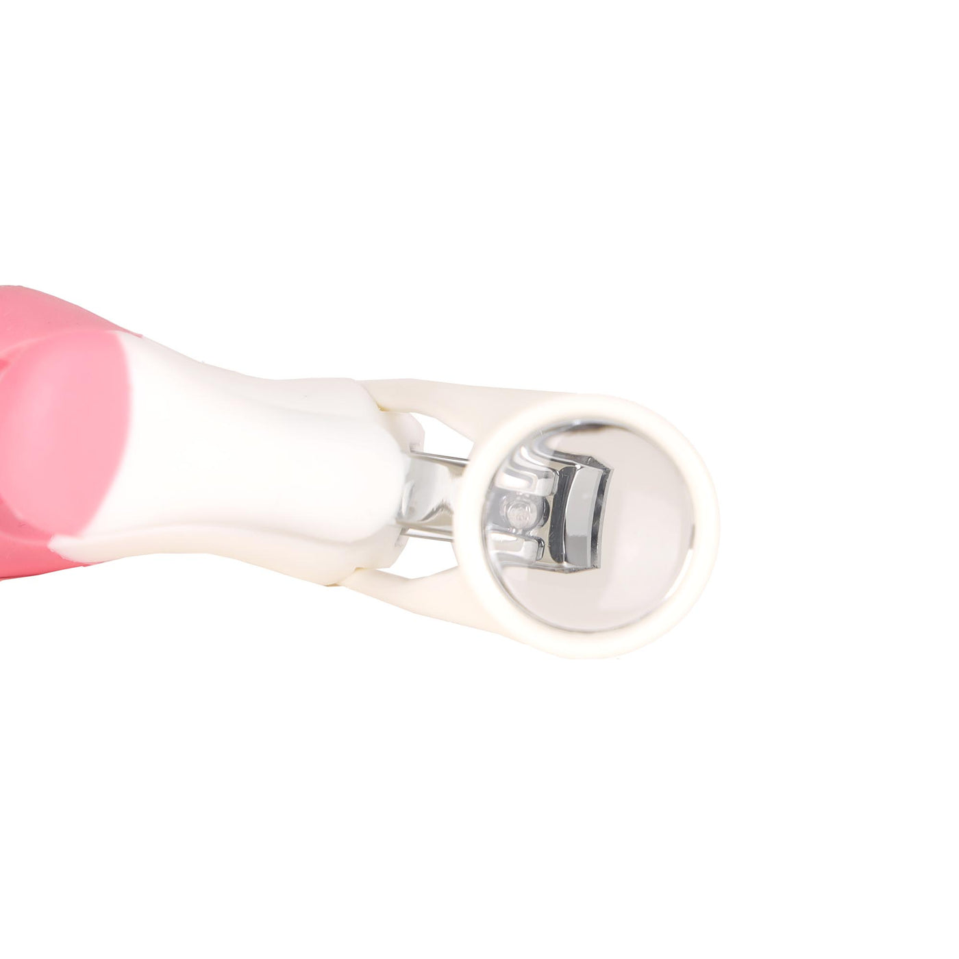 Pink Nail Cutter with Magnifier