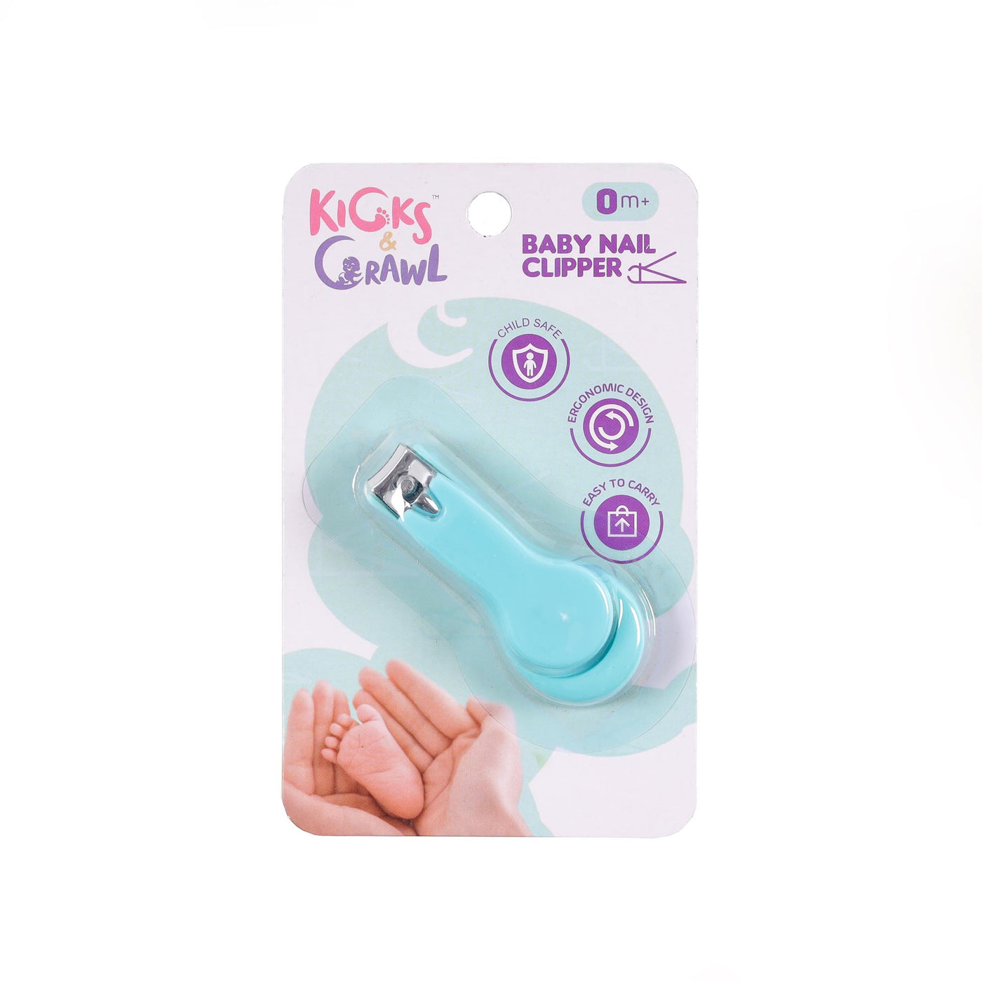 Happy Fingers Baby Nail Clippers - Cyan