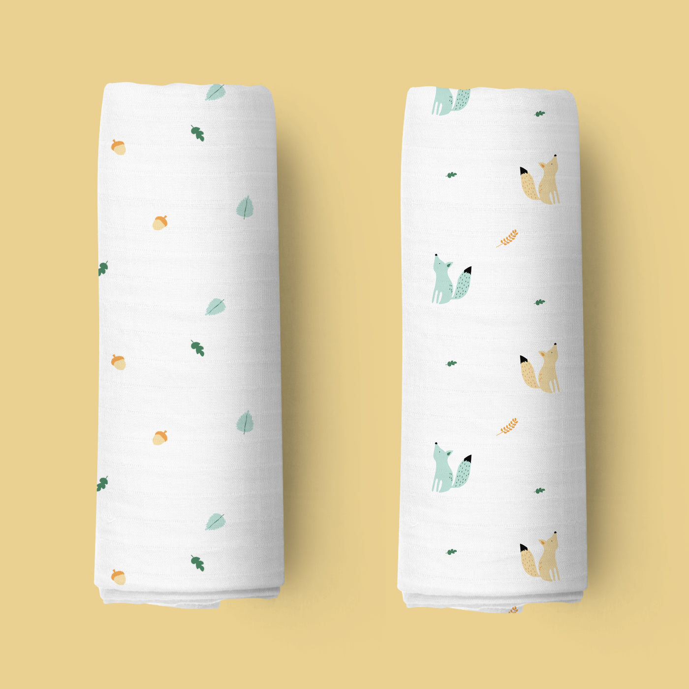 Baby Squirrel Organic Swaddle - 2 pack