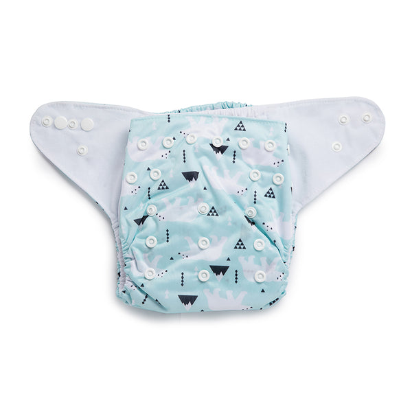 Snowy Bear Reusable Cloth Diaper