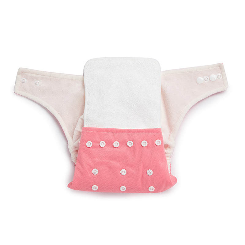 Reusable Pink Cloth Diaper