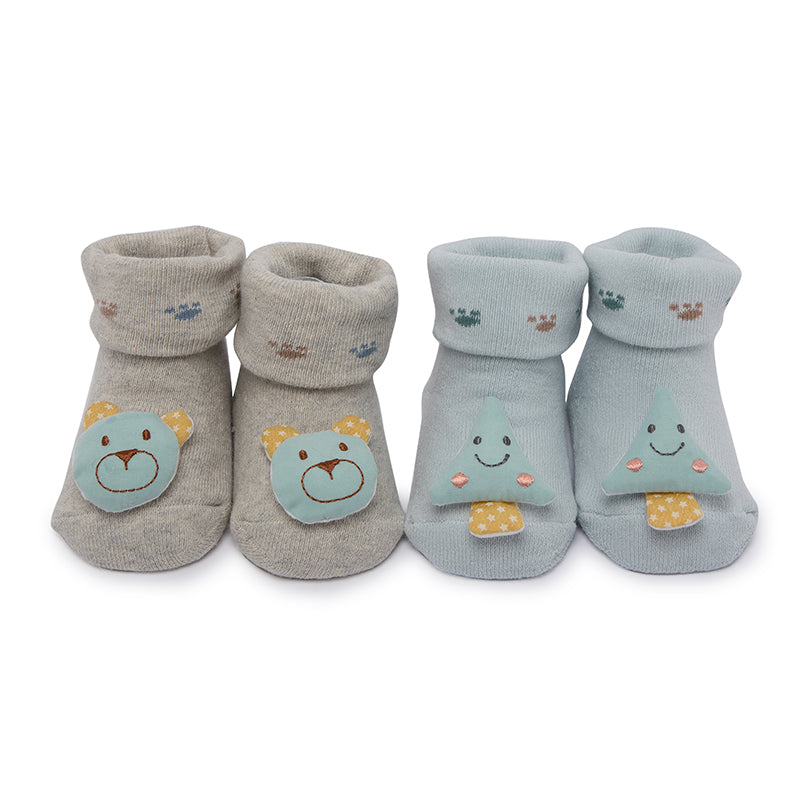Teddy & Tree 3D Socks - 2 pack