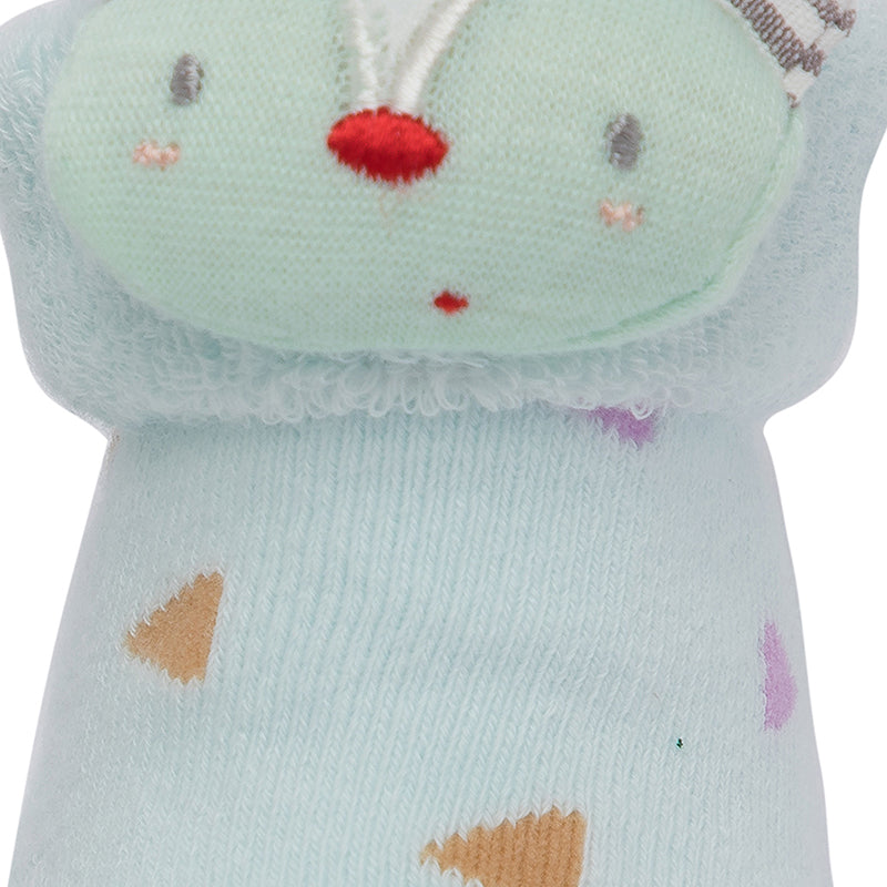 Teddy & Reindeer 3D Socks - 2 pack