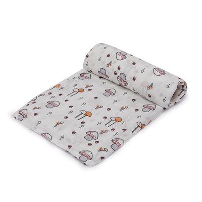 Mushroom Munchkins Muslin Swaddles - 2 Pack