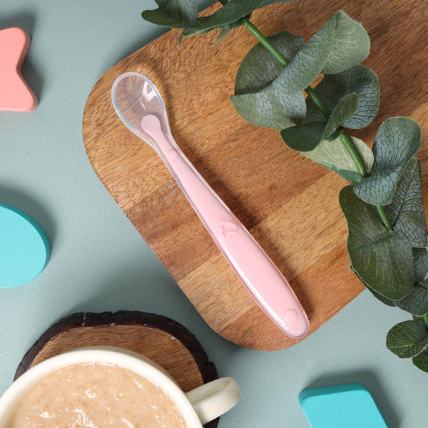 Pink Long Silicone Spoon