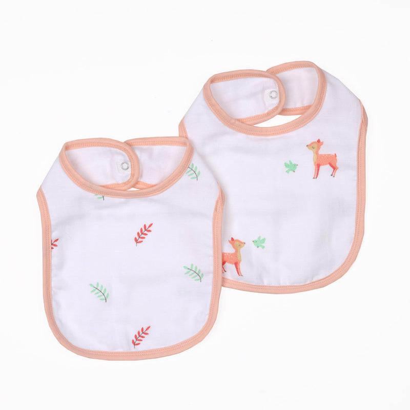 Baby Deers Organic Round Bibs - 2 pack