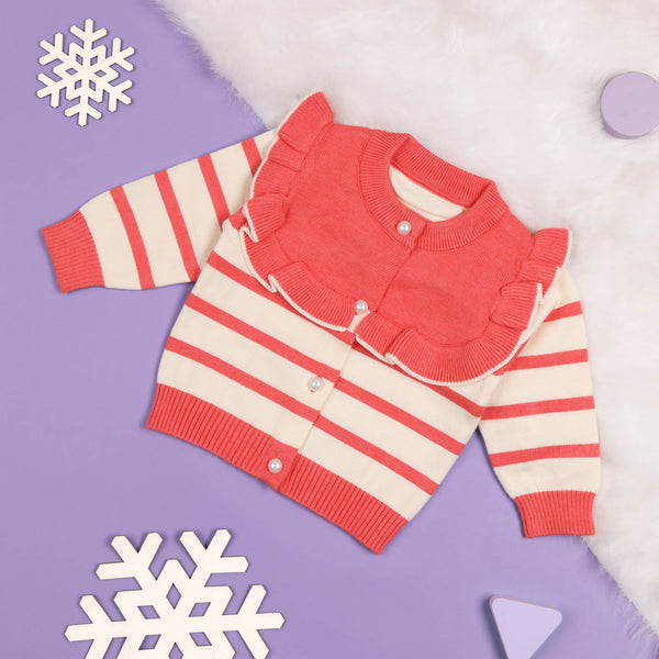 Ruffles & Stripes Pink Sweater
