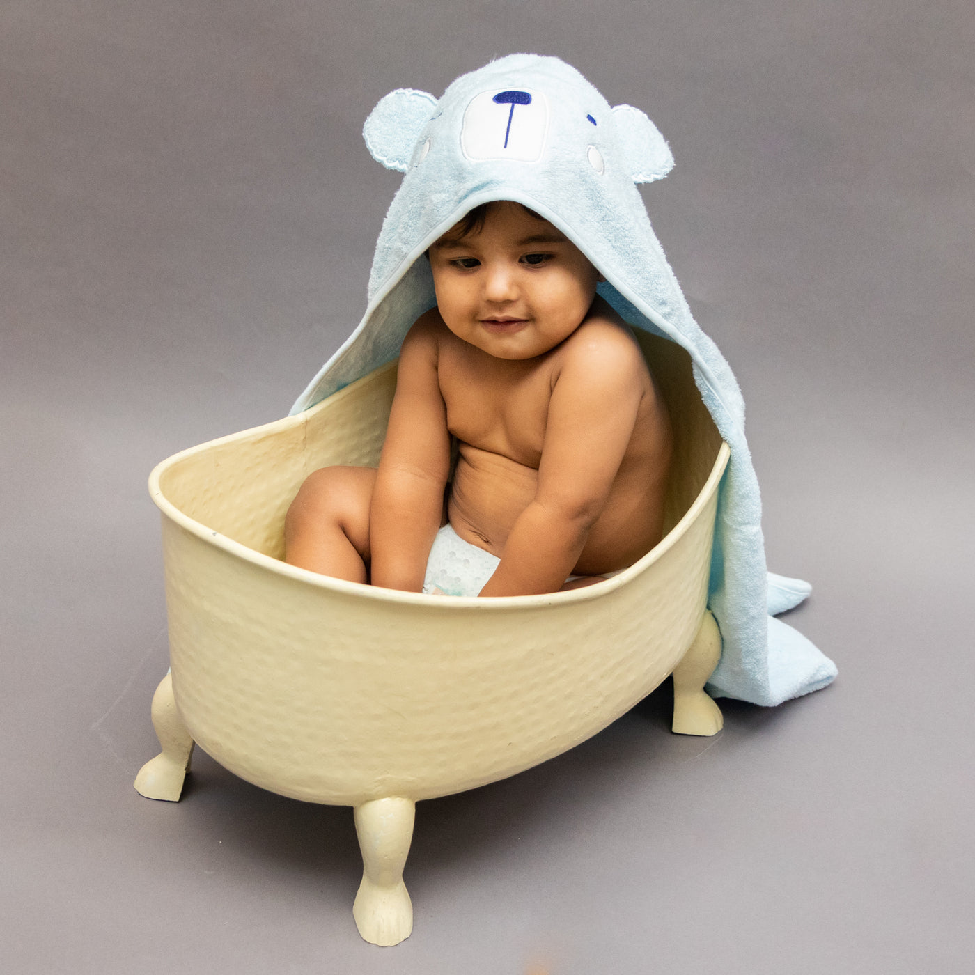 Snowy Bear Hooded Towel