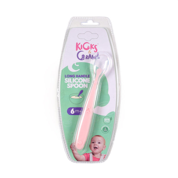 Pink Long Silicone Spoon