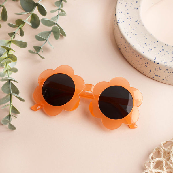 Orange Floral Bliss Sunglasses - Kicksandcrawl