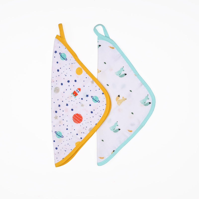 Baby Explorer Reversible Organic Wash Cloth - 2 pack