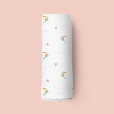 Baby Birds Organic Bamboo Swaddle